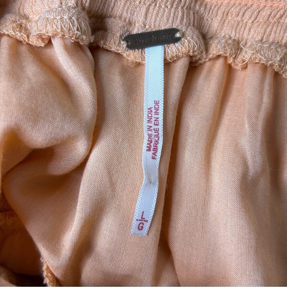 Free People Drop Dead Beauty Tiered Maxi Dress Large Orange - Picture 6 of 9